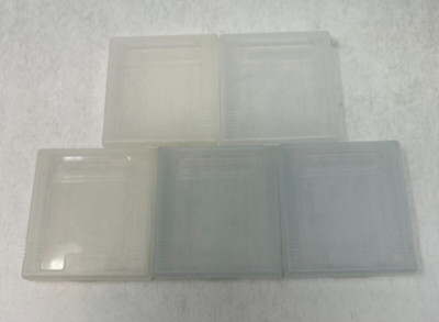 Nintendo Game Boy Official Genuine OEM Clear Plastic Case Lot of 5 Nice Shape!