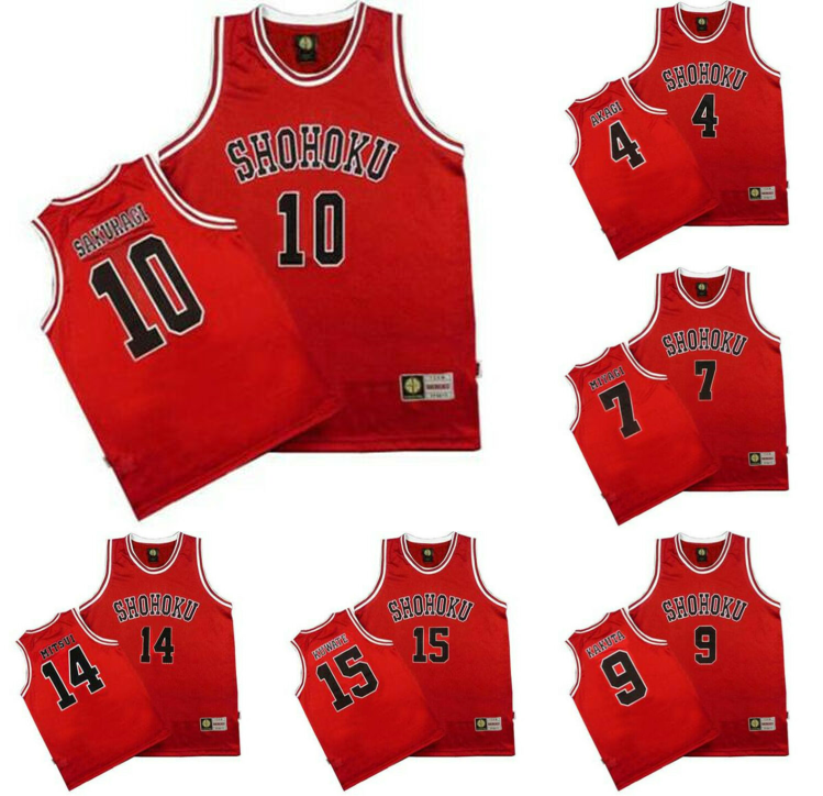 SLAM DUNK Costume Shohoku Basketball #10 Sakuragi Hanamichi SLAM DUNK Costume Shohoku Basketball #10 Sakuragi Hanamichi