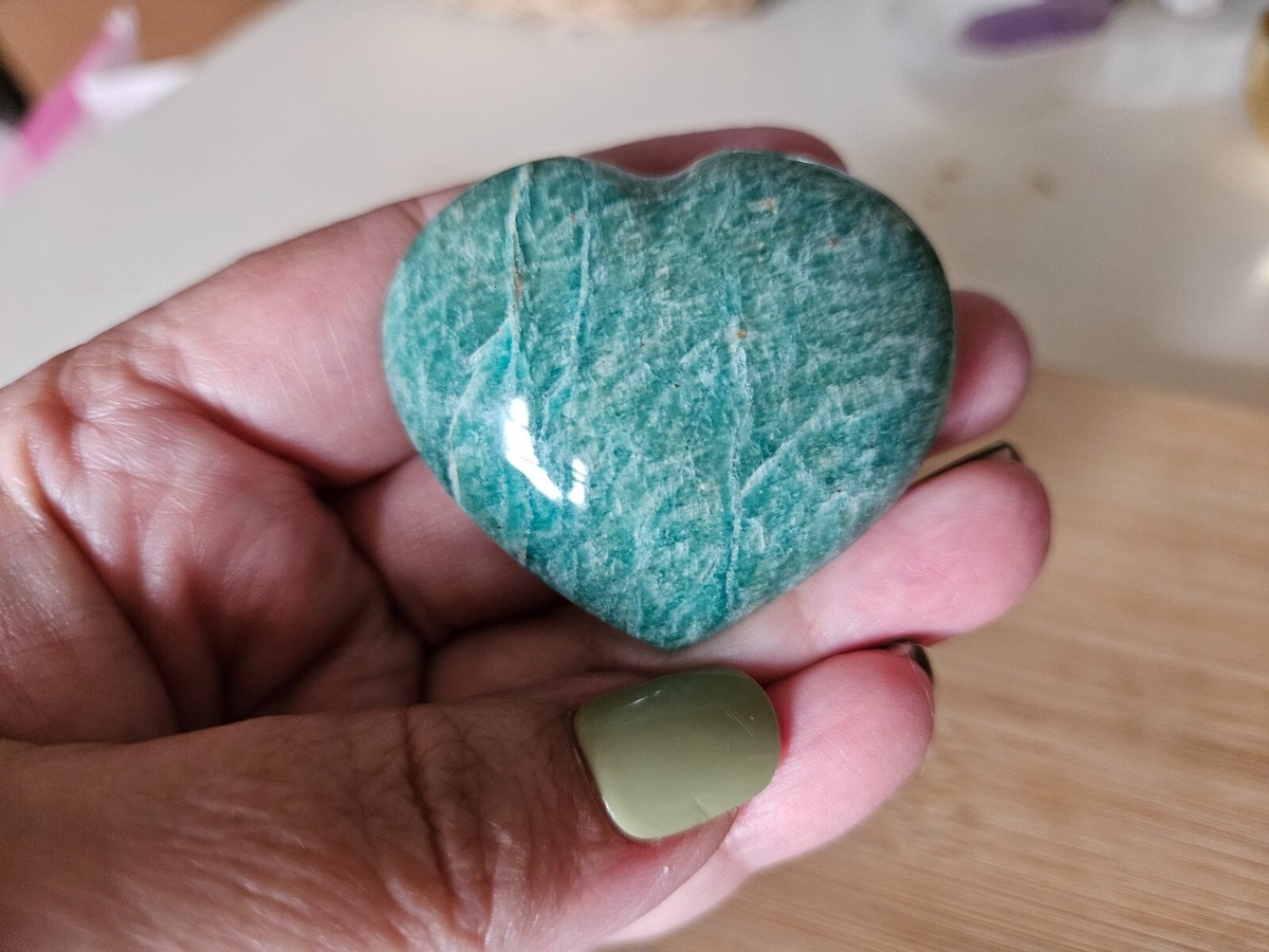 アマゾナイトハート♡♡No.2722 Amazonite Heart | eBay