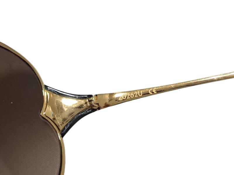 Louis Vuitton Sunglasses Daisy Z0262U Gold Metal Frame Brown