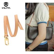 WUTA Genuine Leather Detachable Handle Replacement Bag Strap for LV Pochette Bag