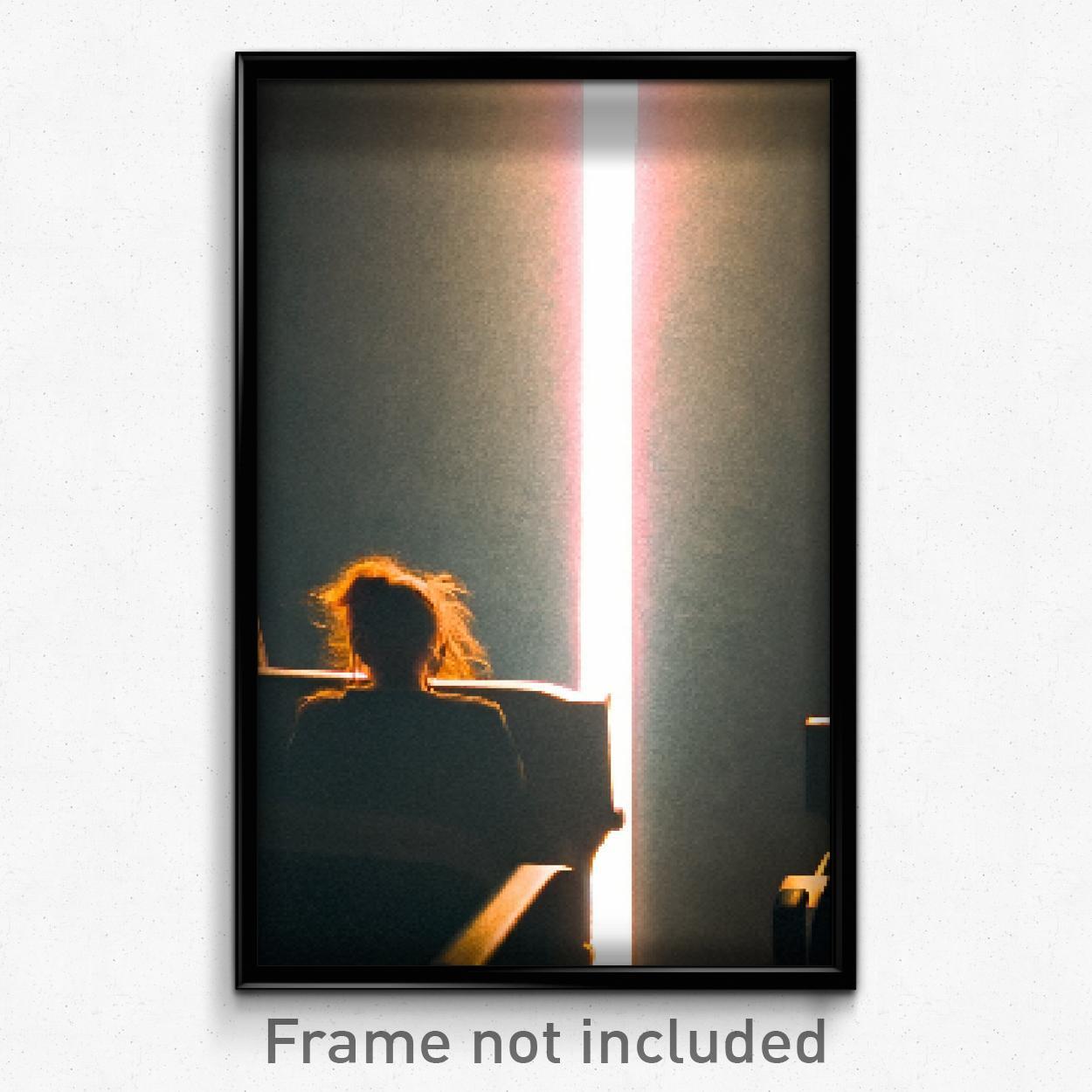 8-Bit Psychedelic Pixel Art Poster - Important Seat Trippy Gamer Print