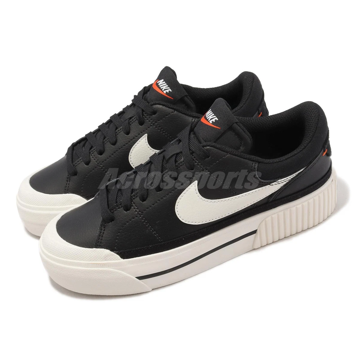 Nike Wmns Court Legacy Lift Black Sail Women Casual Platform Shoes  DM7590-001