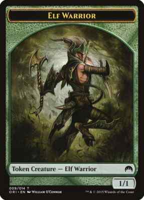 10 Token Cards - ELF WARRIOR Tokens - Magic Origins (ORI) - Magic MTG FTG