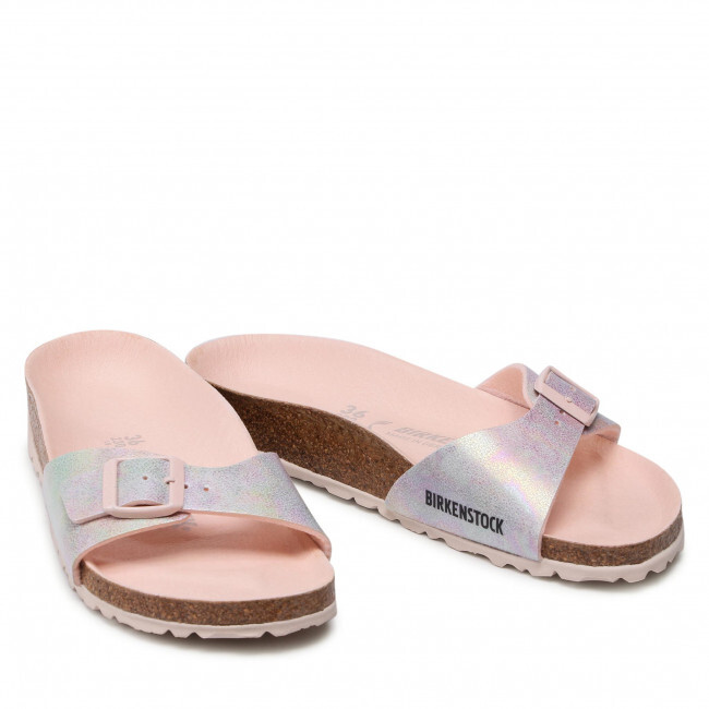 BIRKENSTOCK MADRID VEGAN SLIPPERS LIGHT ROSE UK