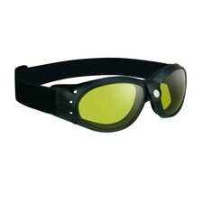 Night Riding Safety Goggles with Foam Padding and Yellow Lens for Motorcyclists