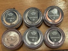 Lot of 6 bareMinerals Bare Minerals Eye Shadow Color Assorted Mini .01 oz Read