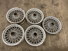 Austin Healey Bj7 Bj8 Original 15 X 4 12 60 Spoke Wire Wheels X5 Used.