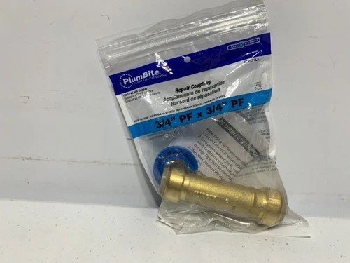 Jones Stephens C77471LF Repair Coupling 3/4" PF Brass - Picture 1 of 4