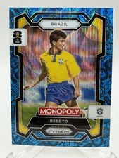 Bebeto 2026 Panini Prizm Monopoly FIFA World Cup #5 Blue Wave Brazil