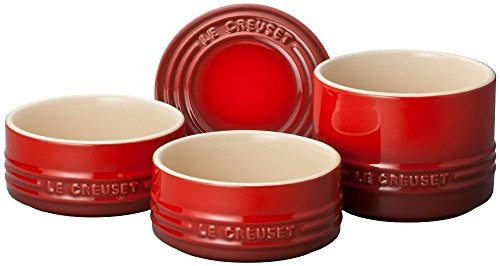 廃盤　LE CREUSET ラムカンスタンド　レッド Le Creuset Heat-Resistant Container Stacking Ramcan Set Cherry Red