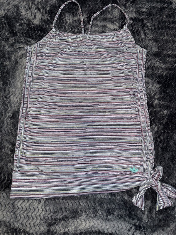 Pre Owned 2008 Recycled Adidas Multicolored Tank Top Size Large