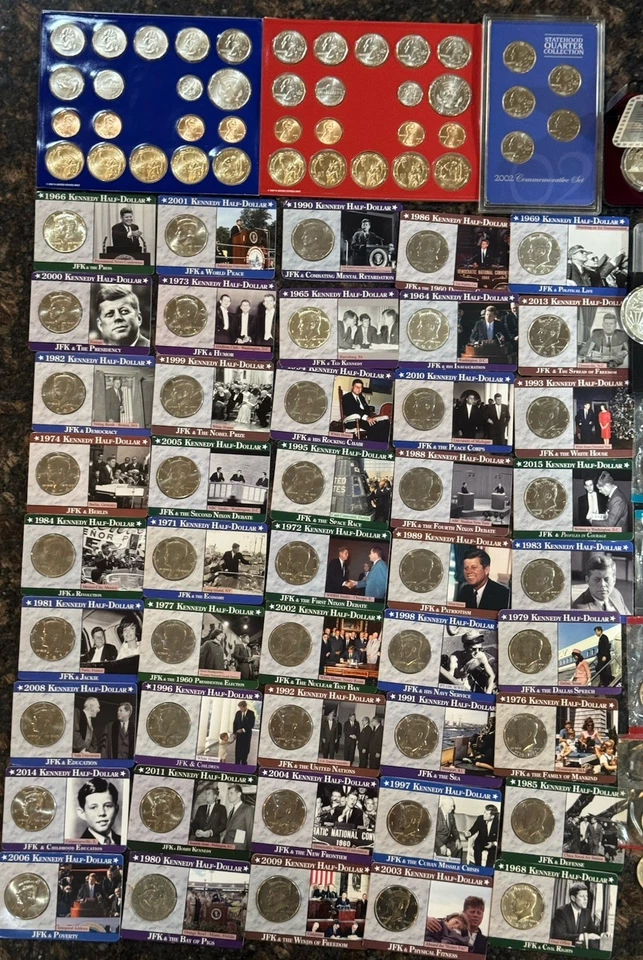 Large Estate Coin Lot Silver, Eagles 90% silver 40% silver proof sets #2 - Image 2 of 4