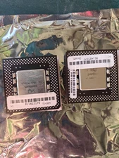 Lot of 2 Intel Pentium MMX FV80503166 Socket 7 Vintage CPUs 166MHz