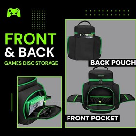 Carrying Case Compatible with Xbox Series X Travel Bag with Multiple Storage ...