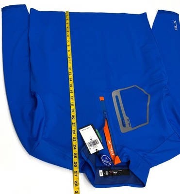 Ralph Lauren RLX Blue Orange 1/4 Zip Performance Pullover Golf