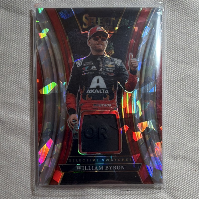 Panini Select William Byron Ice Selective Swatches Prizm #SS-WBN Race Used
