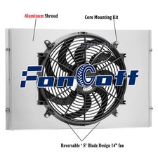 Full Aluminum Shroudelectric Fan For 1962-1967 63 Chevrolet Chevy Ii Nova Ss
