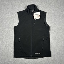 NWT Marmot Approach Vest Mens Small Black Ful...