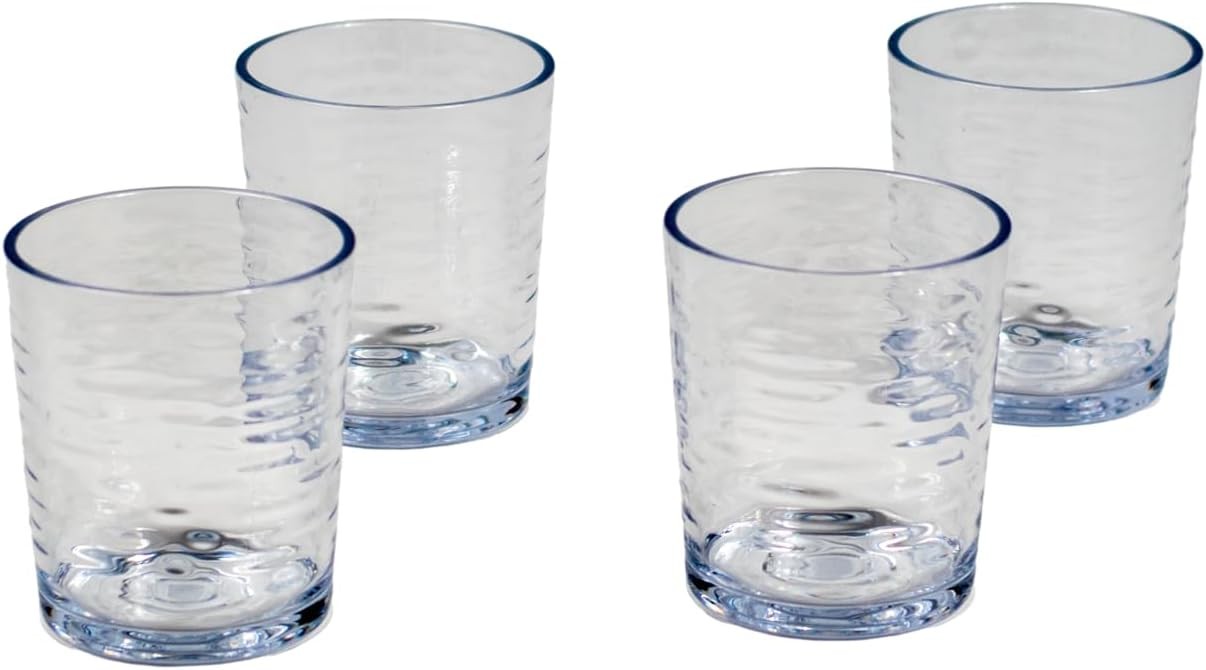 Tritan Foundry Double old Fashioned Drinkware set of 4, 14.3 oz., DoF, Clear