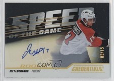 2024 UD Credentials Gold Achievement /15 Jett Luchanko #SGR-JL Rookie Auto