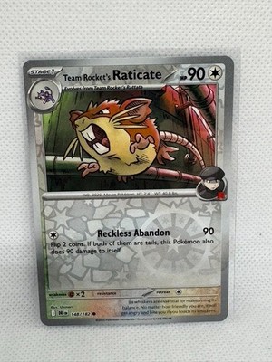 Team Rocket's Raticate (Reverse Holo) - 148/182 - Destined Rivals -NM/M ...