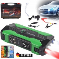 Auto Starthilfe Powerbank 12V Lithium Powerpack 99800mAh Starthilfegerät grün