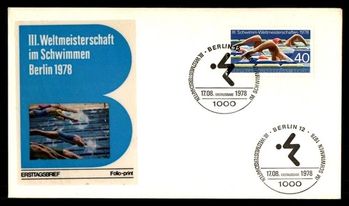 Mayfairstamps Germany FDC 1978 Swimming Race First Day Cover aaw_53423