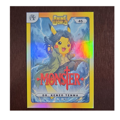 Anime World Pokémon Dr. Kenzo Tenma Pikachu Hologram Card #45 SFE