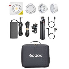 Godox ML100R RGB Portable LED Light Kit 36 Lens  Battery Grip 