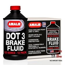 DOT 3 Brake Fluid 12oz 160-65031-92 , Heavy Duty Drum 12 Ounce, Pack of 12