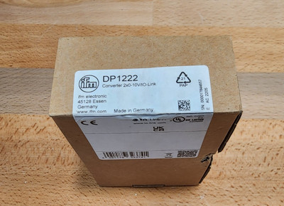 NEW IFM Electronic DP1222 IO-Link Converter, Converter 2x0-10V/IO-Link