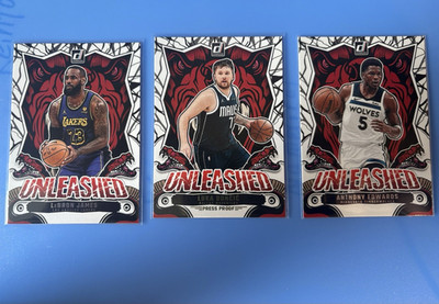 Panini Donruss Unleashed 2024-25 Press Proof Dončić James Edwards 3 Karten