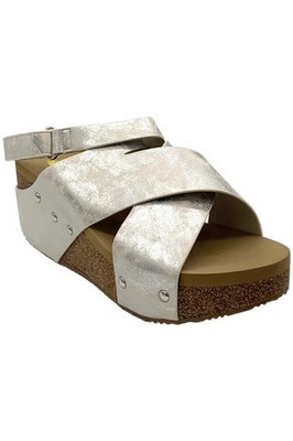 Volatile Women's Jamboree Slip-On Slingback Sandal Silver