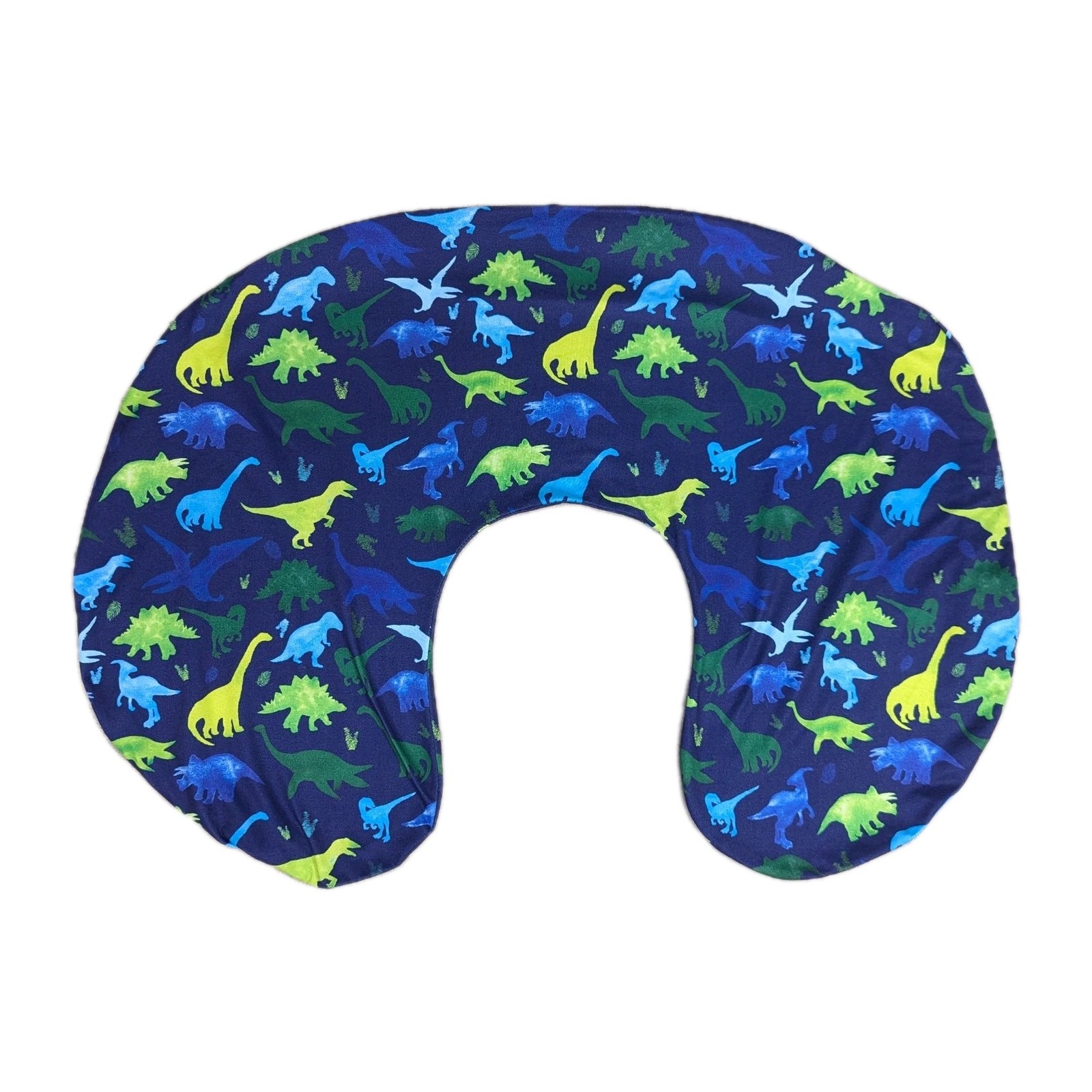 Boppy Nursing Pillow Cover Only Navy Dinosaurs Baby Boy-image