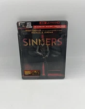 SINNERS STEELBOOK 4K ULTRA HD + BLU-RAY + DIGITAL NEW SEALED (In-Hand)