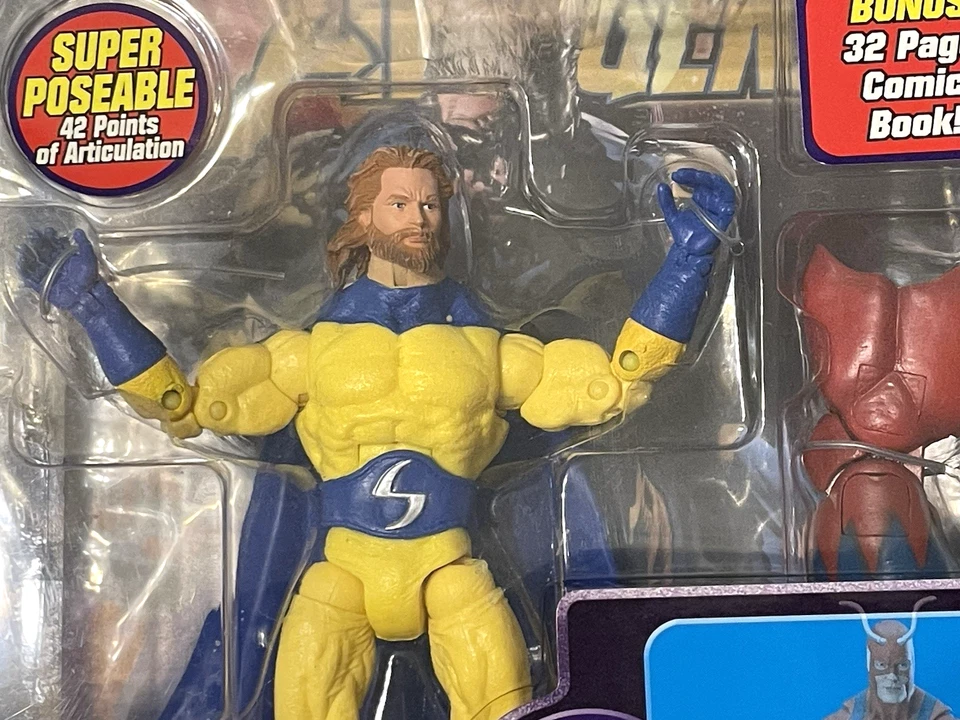Sentry 2006 Toy Biz Marvel Legends Giant Man Series pelo largo y barba amarillo nuevo Foto 3 de 4