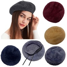 Women Casual Beanie Wool Beret Classic Elegant French Style Hat Size Adjustable