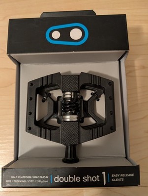 Crankbrothers Double Shot 1 Hybrid-Klickpedale schwarz NEU