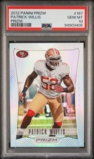 2012 Panini Prizm #167 Patrick Willis Silver Prizms PSA 10 Gem Mint