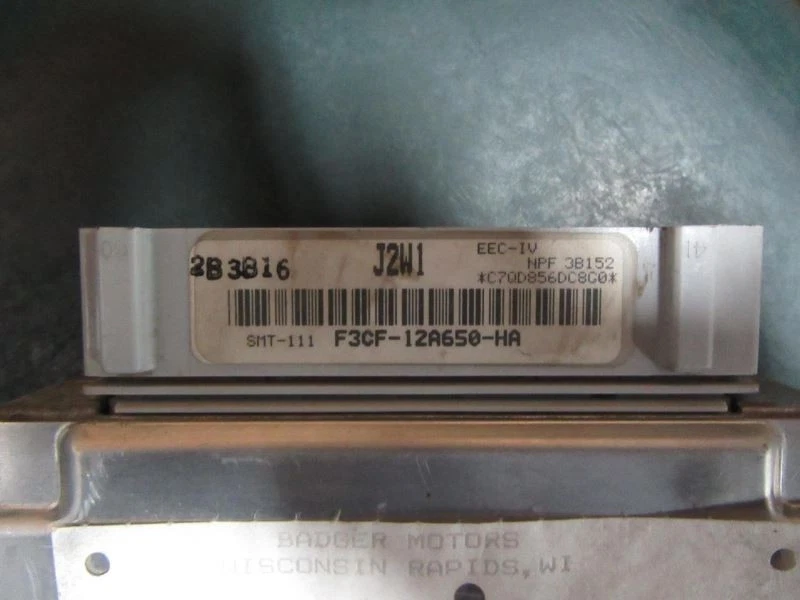 Engine ECM Electronic Control Module 4-116 1.9L SOHC Fits 92-93 ESCORT 8488 - Image 2 of 2