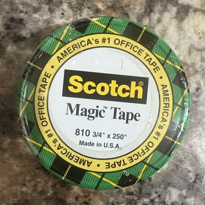 NEW UNOPENED Vintage 1960s - 70s 3M Brand Scotch Magic Tape Tin