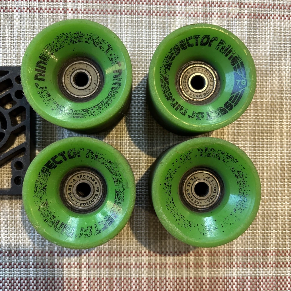 Vintage Sector 9 Wheels, Bearings And Risers - Image 2 of 4