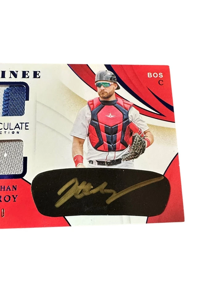 Jonathan Lucroy 2020 Panini Immaculate Auto Patch Relic 10/10 Eyeblack SSP - Image 3 of 4