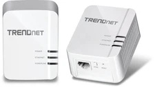 TRENDnet Powerline 1300 AV2 Adapter Kit High Speed Internet Network 2 Adapters
