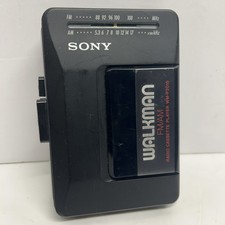 Sony Walkman WM-F2015 AM/FM Radio Cassette Player New Belts  Works  Cleaned 