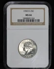 1950-D Washington Quarter - NGC MS-66