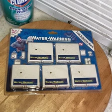 5 Pack WATER WARNING LEAK DETECTION ALARM FACTORY SEALED NOS