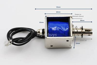 Electronic Pull Push DC 12V 10mm Electro-magnet Solenoid Latch - Foto 8