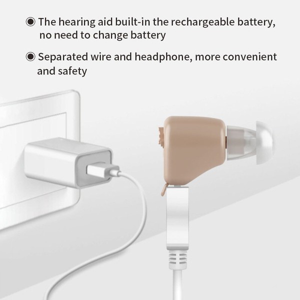 Audífonos Recargables con Amplificador de Sonido para Sordera Detrás de la Oreja 3
